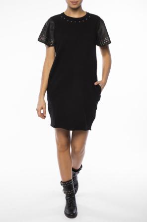 Dress with leather sleeves, zdjęcie 2 Dress with leather sleeves od Diesel